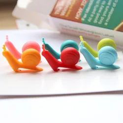 6/1Pcs Cup Decoration Tool Randome Color Cute Snail Shape Silicone Mug Hanging Tool Tea Bag Holder Cup Tea Clips Accessories