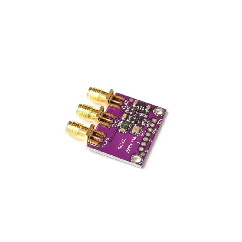 DC 3V-5V 5351 Si5351A Si5351 I2C Clock Generator Breakout Board Module Signal Generator Clock 8KHz-160MHz For Arduino