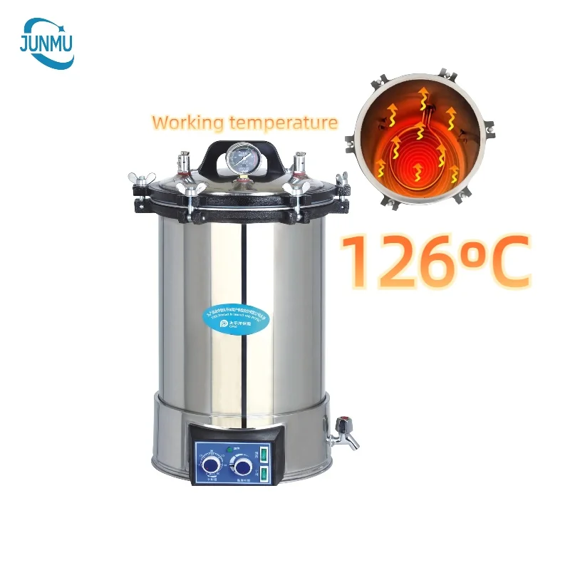 Portable Sterilizer Compact Stainless Steel Design Digital Touch Control Automatic  for Medical Surgical Instrument