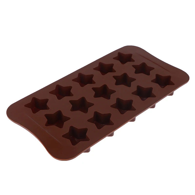 Star Shaped Chocolate Mold Wax Melt Moldes Non-Stick Candy Chocolate Mold Three-dimensional Fondant Baking Shape