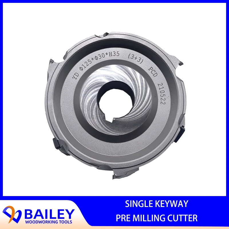 

BAILEY 125x30xH35mm~H65mm PCD Pre-milling Cutter Single Keyway Diamond Milling Cutter For NANIXNG Edge Banding Machine