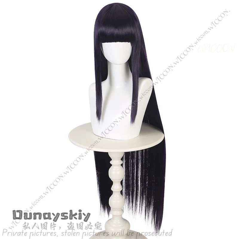 Disfraz de Hyuga Hinata, peluca, diadema, trajes de mujer, traje de fiesta de Carnaval de Halloween, conjunto de traje de Carnaval de Halloween Uzumaki Hinata