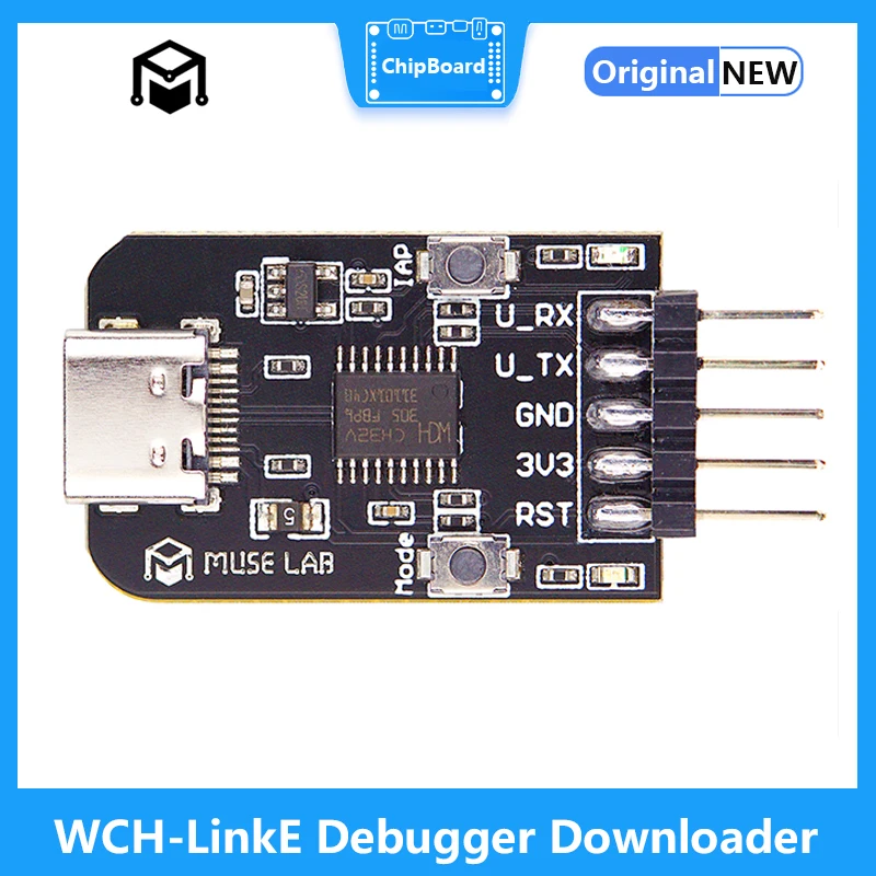 

WCH-LinkE Debugger Downloader RISC-V TYPE-C USB Interface Support SWD/Serial Port Support All WCH MCUs