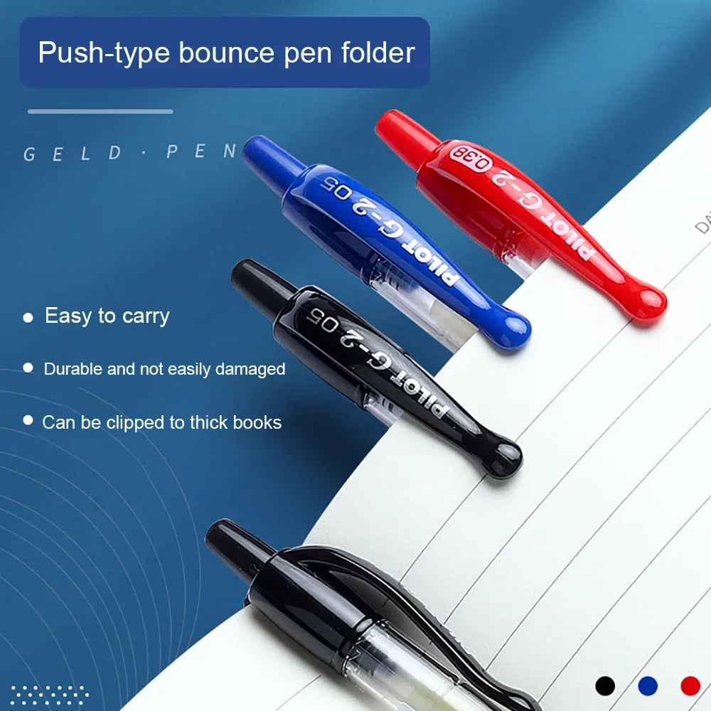 Gel Push-Type PenBL-G2 à séchage rapide, 3 pièces, 0.5mm/0.38mm/0.7mm/1.0mm, grande capacité, pour étudiant et bureau