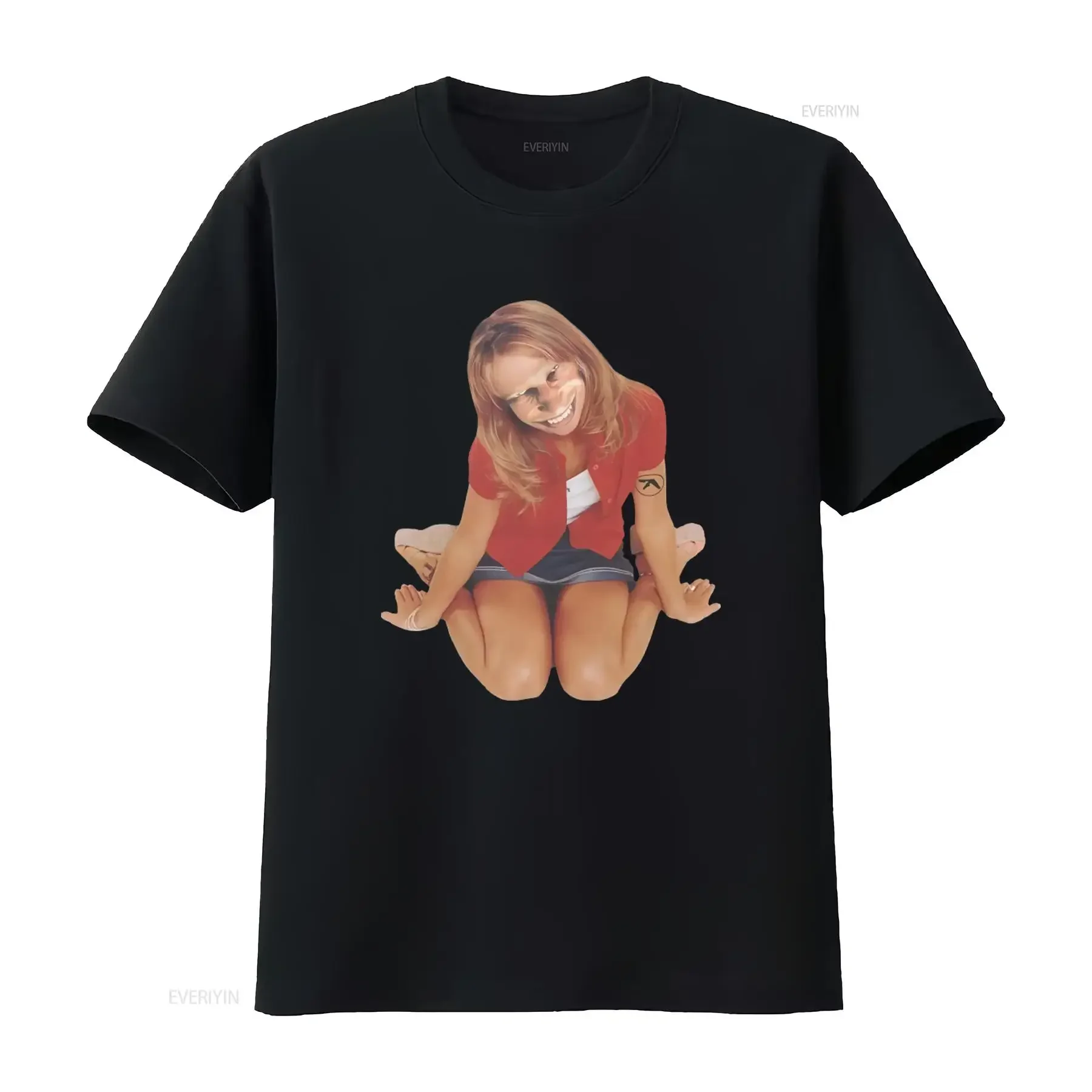 Aphex Twin Britney Spears Mashup T Shirt Cotton Black Unique Music Inspired Design Comfortable and Stylish Te7393 vintage