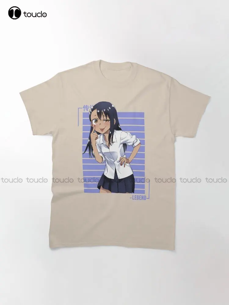 Don'T Toy With Me Nagatoro Classic T-Shirt Graphic Tshirts For Men Custom Aldult Teen Unisex Digital Printing Tee Shirts Xs-5Xl