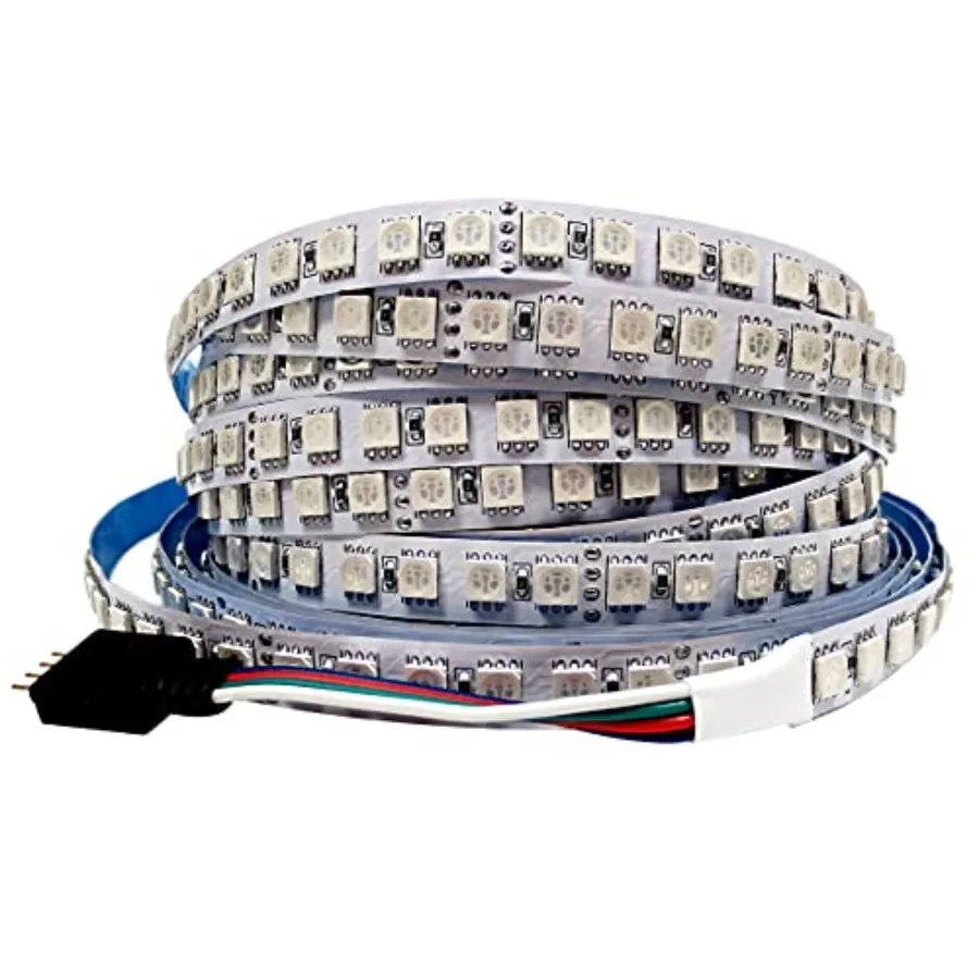 

24V RGB LED Strip Light, 16.4ft 10000 LM er Bright SMD 5050 IP20 Total 600 LEDs, LED Color Changing Rope Light Strip for Bedroo