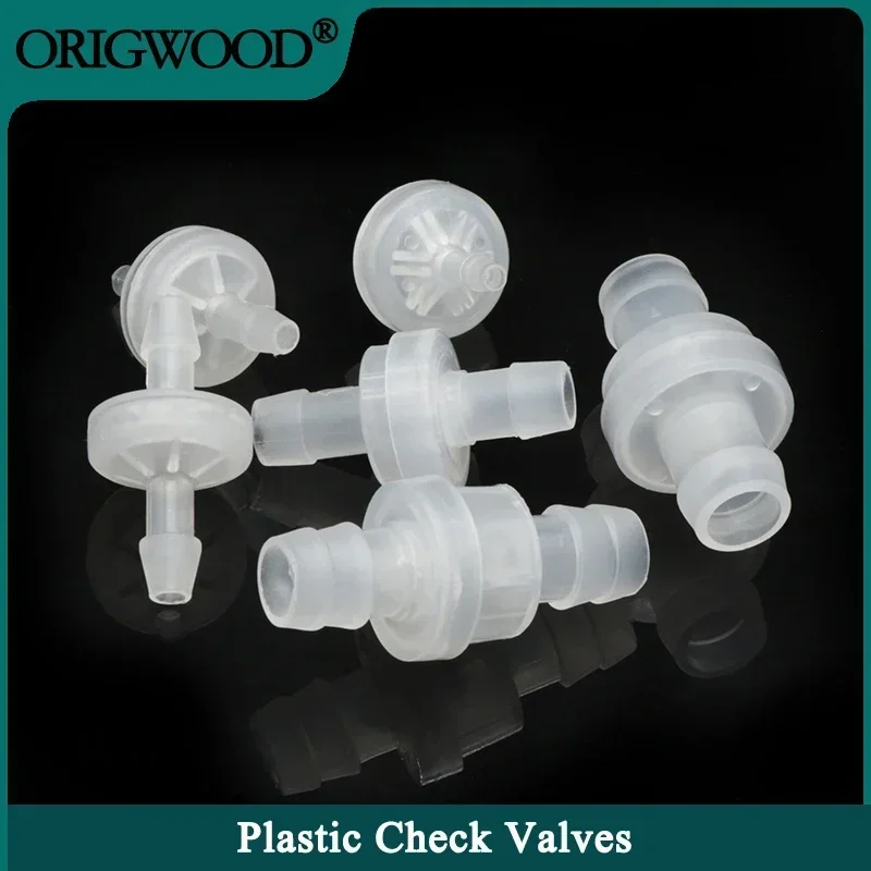 

Plastic Check Valve One-Way Non-Return Pagoda Inline Fluids Connector 3 4 6 8 10 12mm Fuel Gas Liquid Ozone-Resistant Water Stop