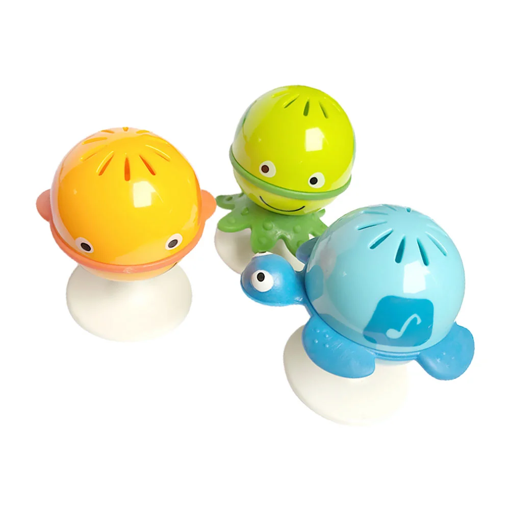 

3 Pcs Rattle The Bell Toys with Suction Cups Baby Abs Feeding Helper Noise Maker Plaything