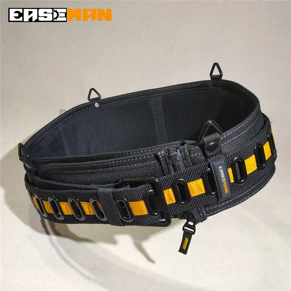 Imagem -02 - Heavy Work Tool Belt Suspenders Conjunto de Bolso de Unhas Suporte Lombar Ajustável Cintas Multifuncionais para Carpinteiro e Eletricista