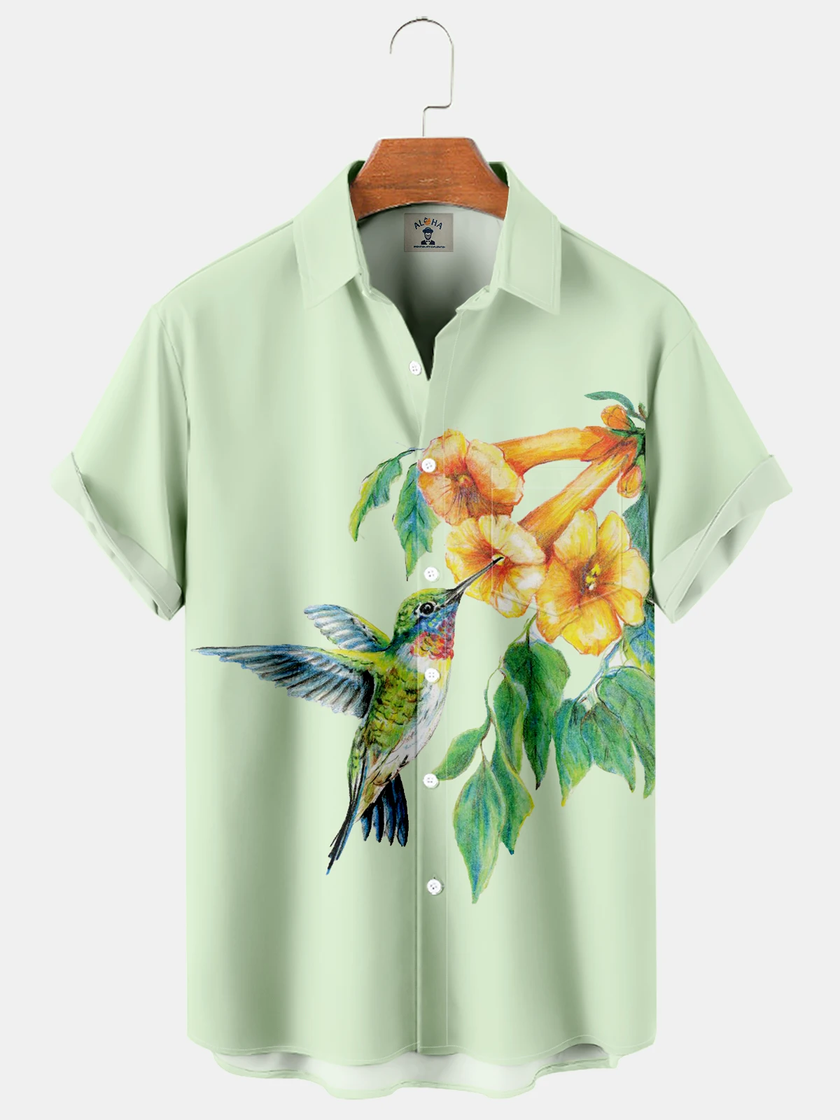 3D Printed Men's Short Sleeve Shirt Art Painting Style Printed Comfortable Casual Large Size Loose Men's Shirt Hawaii Beach