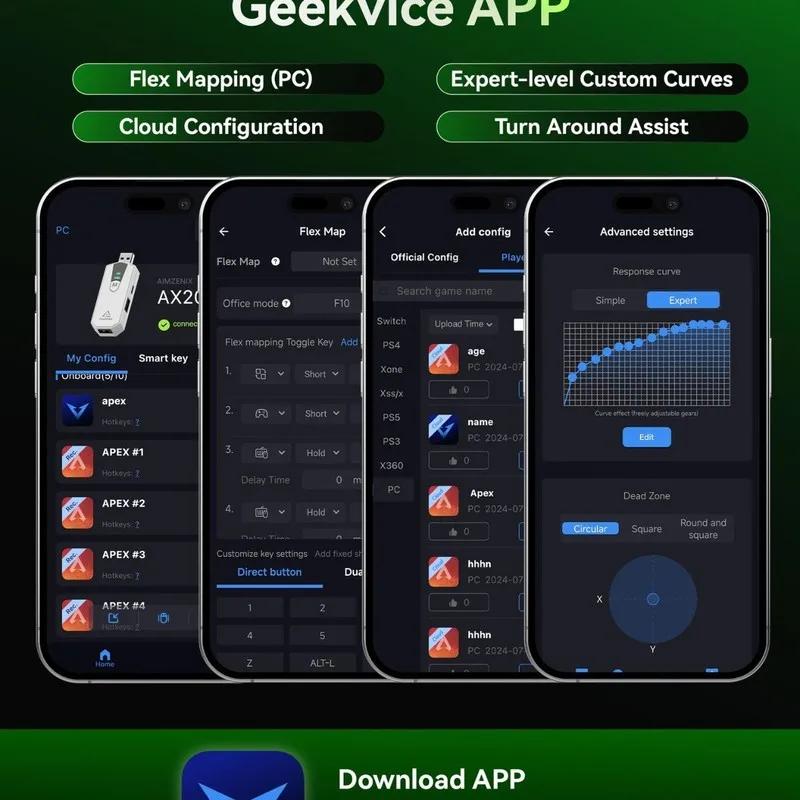 محول AIMZENIX/AX200PRO APEX Heroes جهاز كمبيوتر شخصي Call of Duty COD Destiny 2 App التخصيص