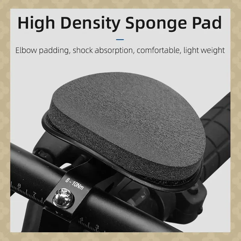 Bicycle Aluminum Alloy Rest Handlebar Road Bike Mountain Bike Rest Handlebar Cycling Split TT Handlebar Durable