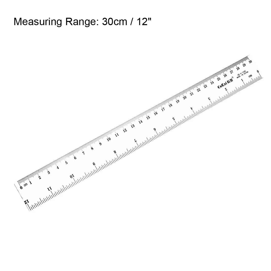 30cm Plastic Straight Ruler Measuring Tool Metric Ruler for Engineering Office Architect and Drawing School Office Supplies