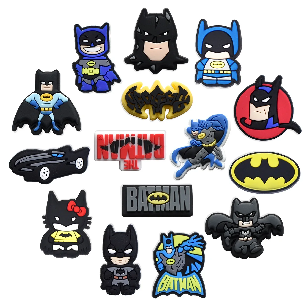 New Design Cartoon Anime Bat Series DIY accessories PVC Praise Shoe charmas clow for clogs Slides Gift Idea Easy to install