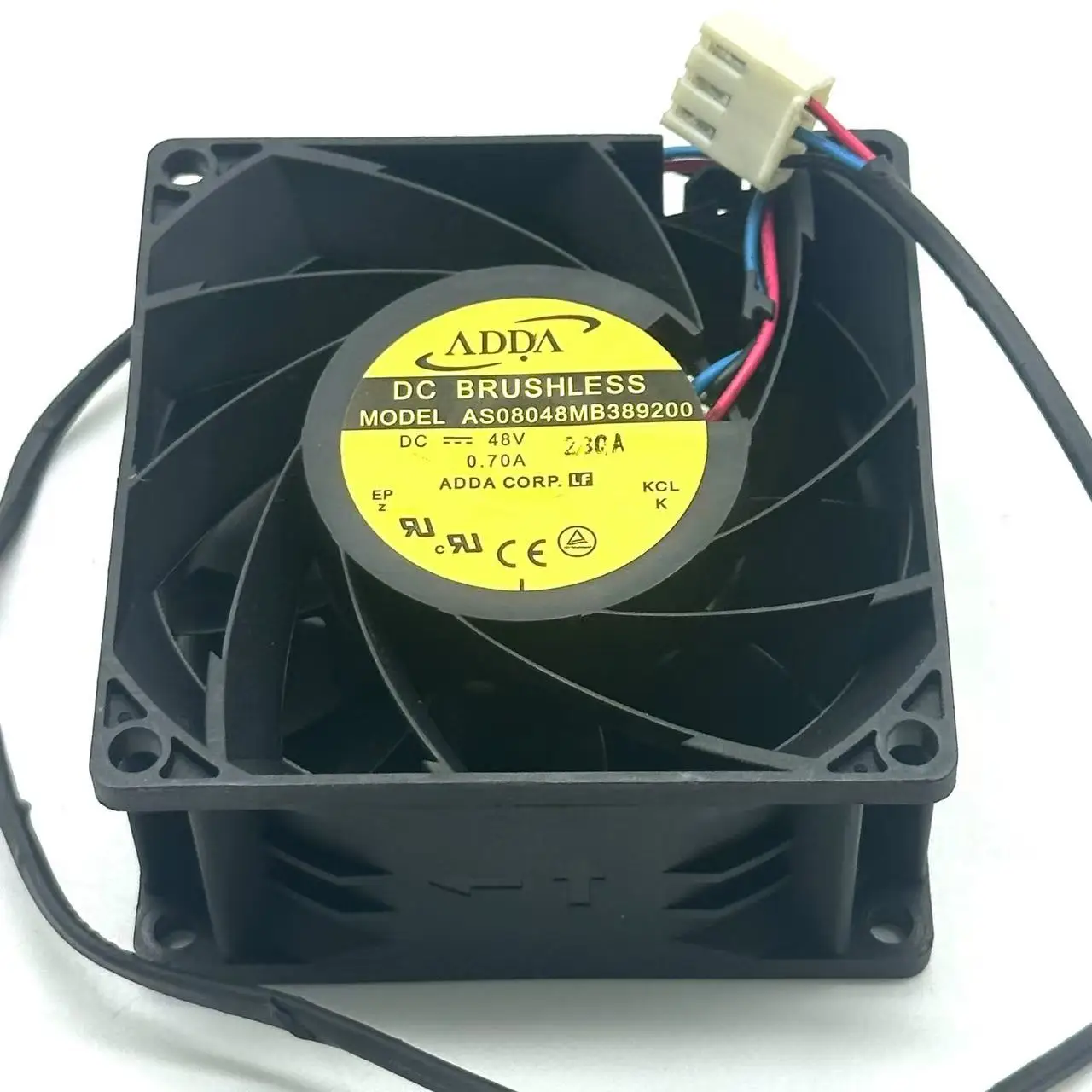 

Ltsf For ADDA AS08048MB389200 DC 48V 0.70A 80x80x38mm 3-Wire Server Cooling Fan8cm