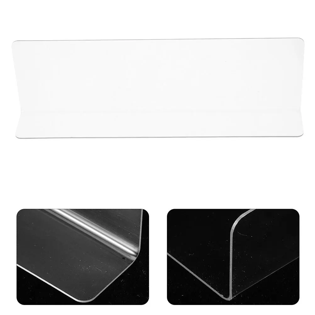 

8Pcs Supermarket Shelf Dividers L Shaped Clear Plastic Organizers for Kitchen Cabinets Bookcases Retail Display Storage