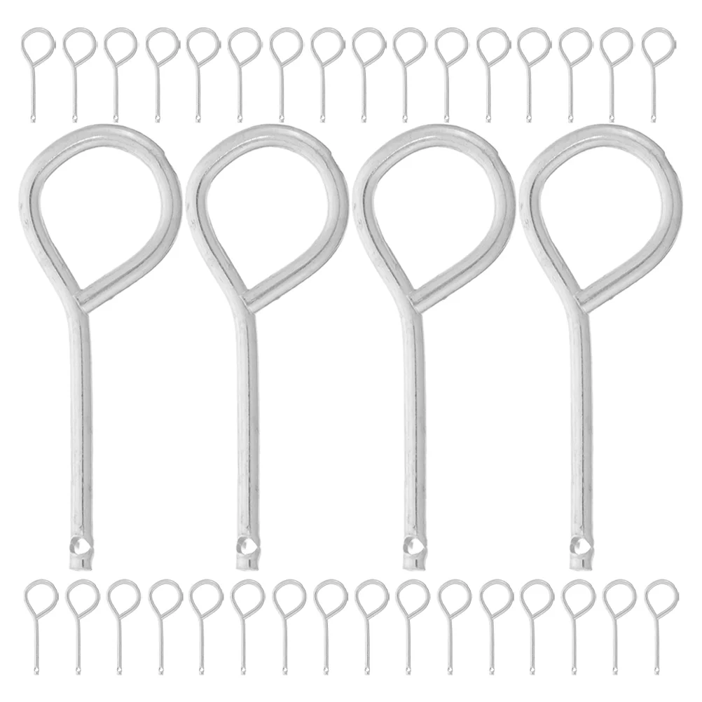 100 Pcs Fire Extinguisher Latch Parts Set Seals Lock Pin Equipment Pull Stainless Steel Replacement Pins For Extinguishers