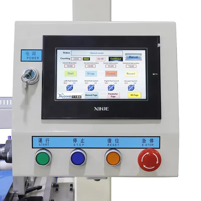 세라믹 삼색 패드 프린터, 접시, 그릇, 소서, 플레이트 및 세라믹 트레이용 인쇄기, 서보