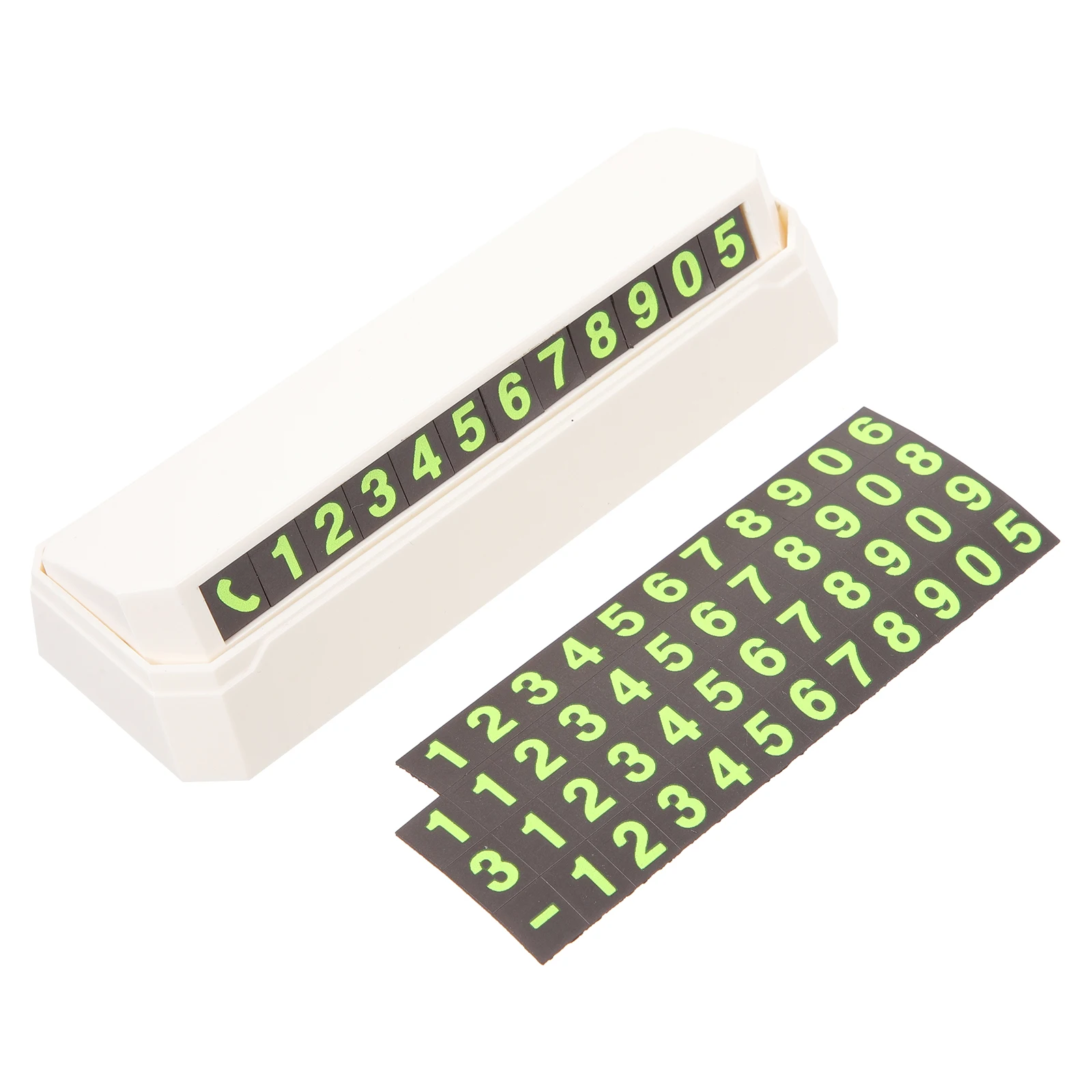 

Temporary Parking Plate White Upgraded Car Moving Phone Number Card Plastic Long Lasting Compact Lightweight Clean