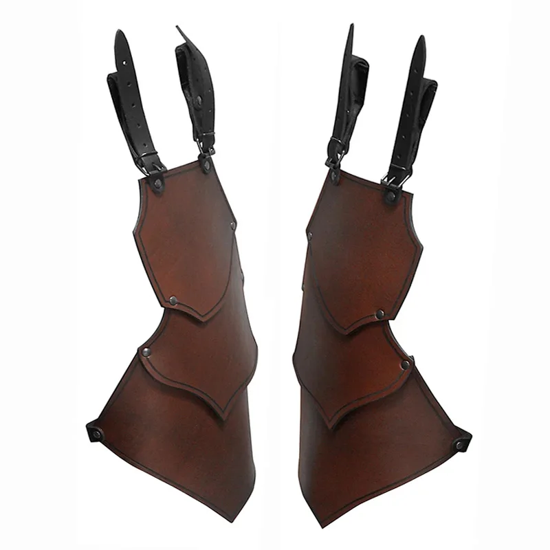 Medieval Renaissance Knight PU Leather Faulds Belt Tasset Viking Pirate Cosplay Costume Thigh Protector Leg Armor Larp Accessory