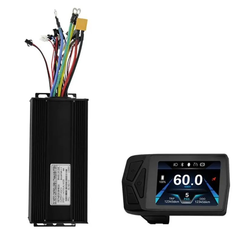 A30P-T24 LCD Color Meter+ Sine Wave Tri-Mode Controller 36V-52V 45A For E-Bike Electric Scooter
