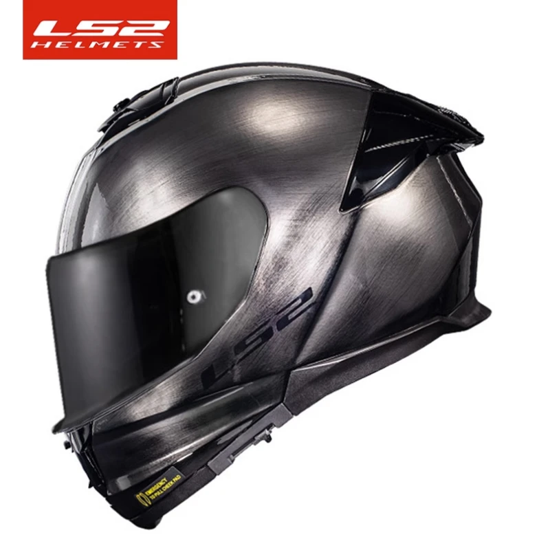 

LS2 Motorcycle Helmet with Large Tail Wing Double Lens Full Face Helmet for Men and Women All Seasons FF808