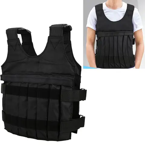 20kg Adjustable Weighted Vest, Thickened Oxford Cloth with Wide Shoulder Straps, Ideal for Home Strength Training, Suitable for Pull-ups/Push-ups, A Practical Gift for Fitness Enthusiasts