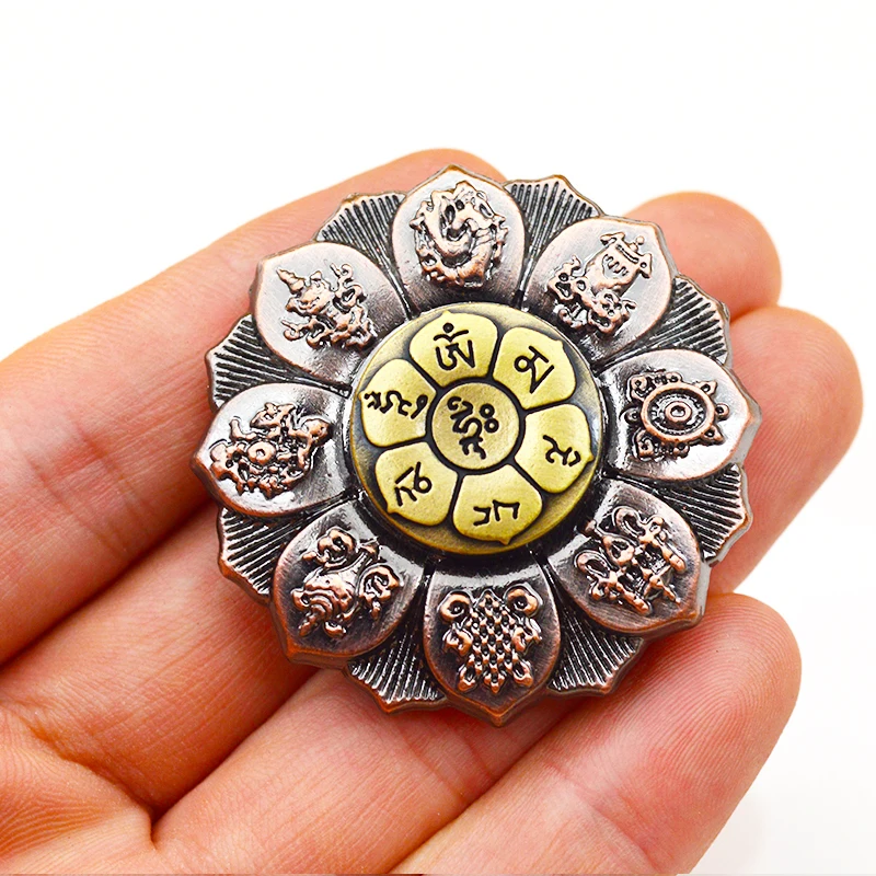 Fingertip Gyro Fidget Spinner para Adultos e Crianças, Zen Buddha Lotus Wheel, Metal EDC Gadgets, Brinquedos de descompressão, Ansiedade Stress Relief