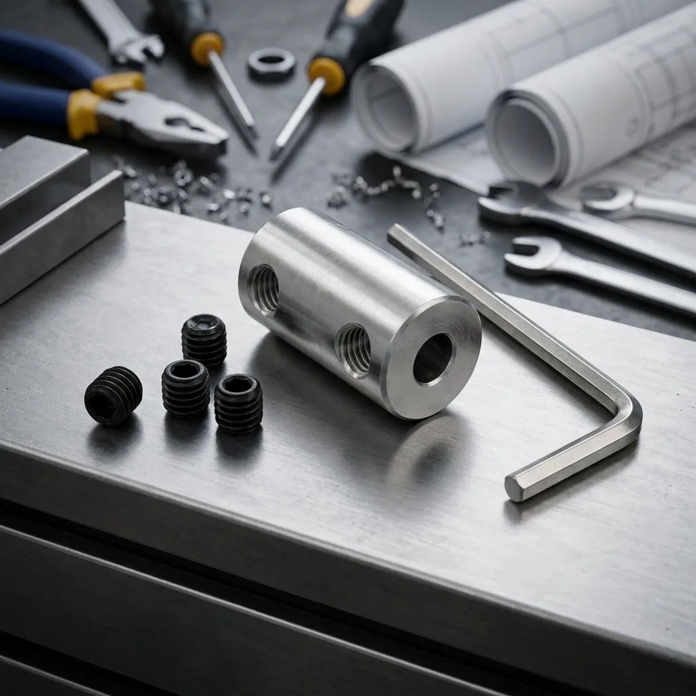 Motor Shaft Coupling Hardware Length 22mm Multiple Specification Connector Sleeve Fixing Design Outer Diameter 14mm