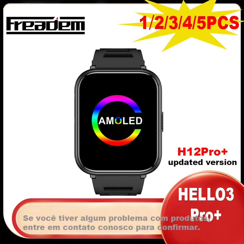 H12 Pro Plus Updated 4GB ROM Bluetooth Call Local Music Compass 45mm Amoled Screen Men Women Hello3 Pro Plus Smart Watch