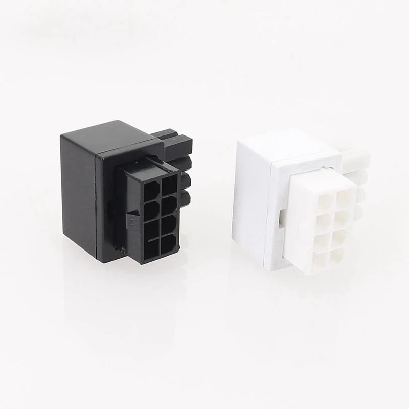 Top-5 Pcs ATX 8Pin Female 90 Degree Angled To 8 Pin Male Power Adapter GPU Power Steering Connector For Desktops Graphics