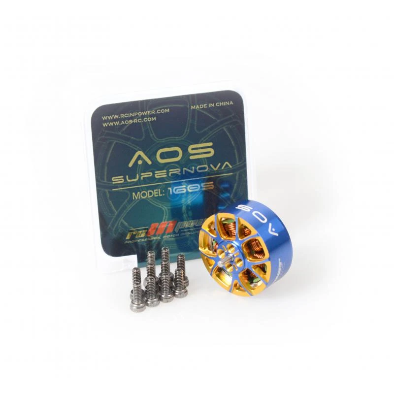 

Бесколлекторный двигатель RCINPOWER AOS Supernova 1605 3900KV 3S-4S | Новинка 2025 года: дроны для FPV-фристайла и гонок с экраном 3,5 дюйма