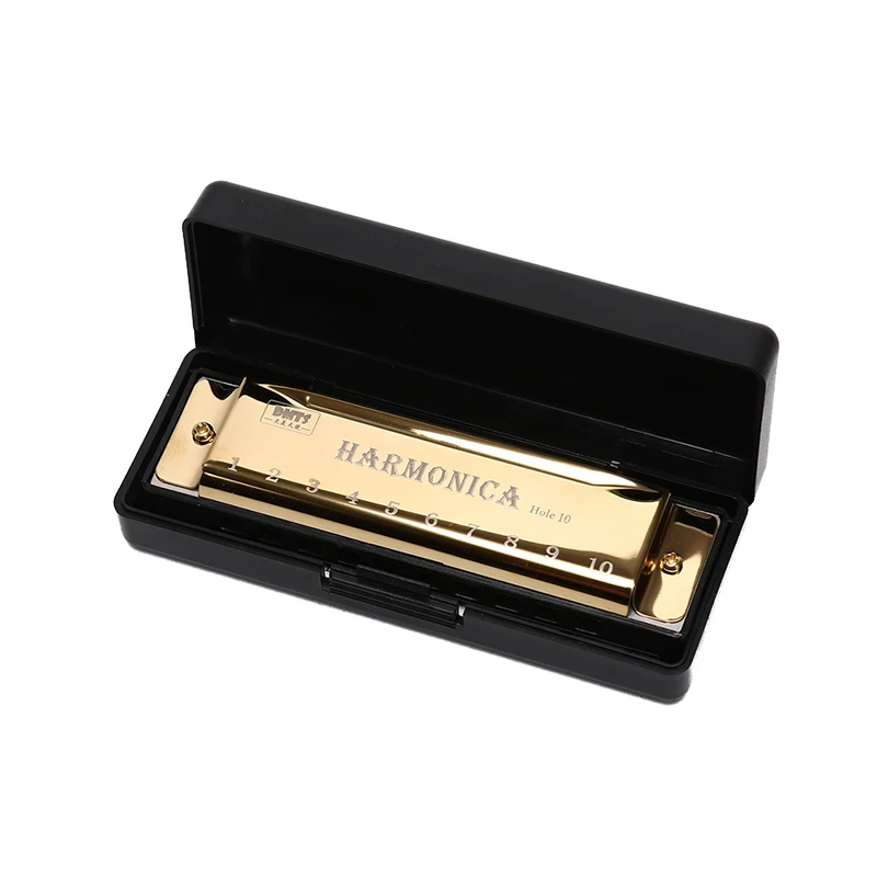 1pc Kids Toy Harmonic 10 Hole Blues Harmonica Early Educational Toy Musical Instrument for Children Beginner C Key