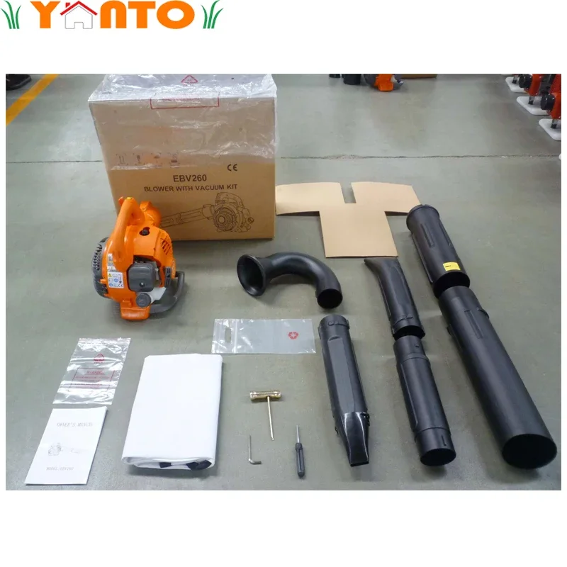 Soplador al vacío de hoja con mango de 2 tiempos, soplador de nieve de olina EBV260A, gran oferta 2025