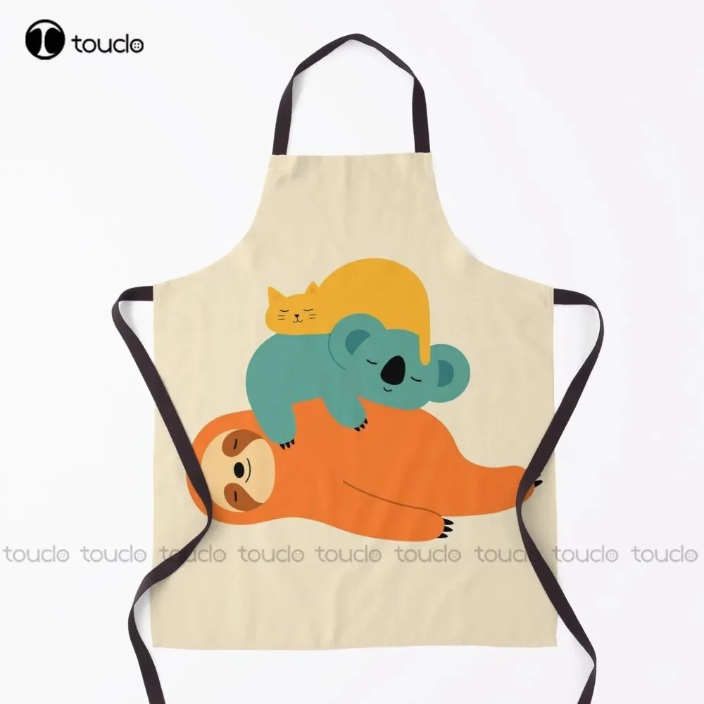 New Being Lazy Cat, Sloths, Koalas, Animals, Animal Apron Barber Apron Unisex