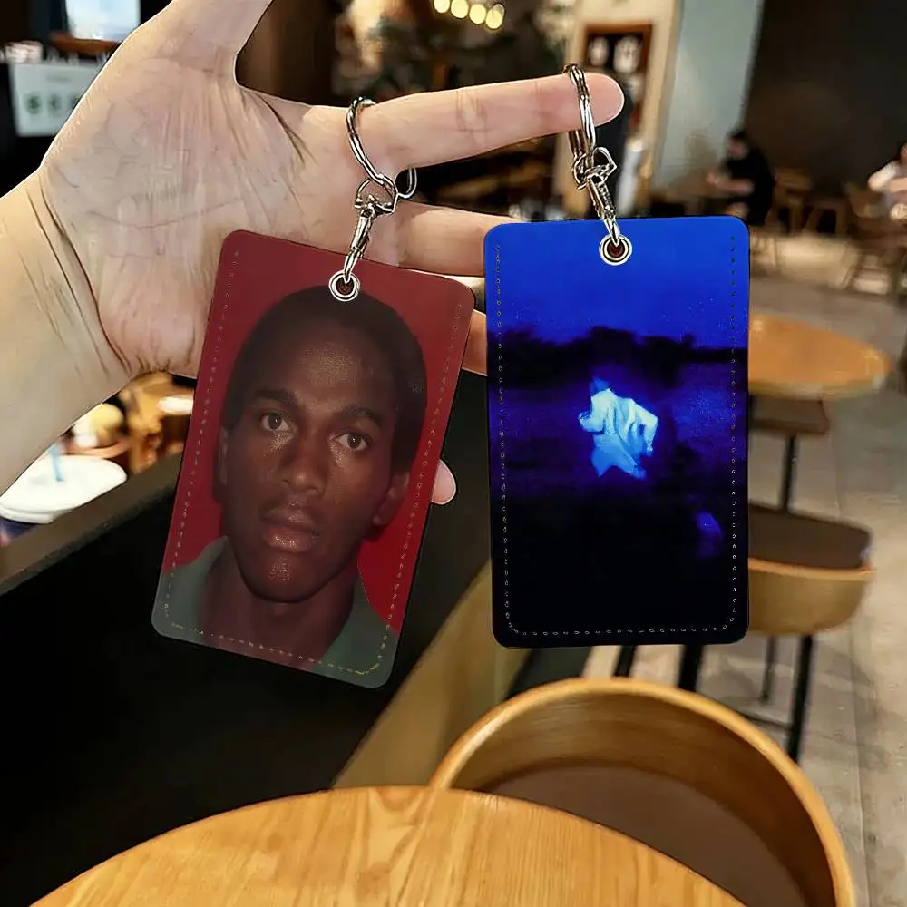 

Singer Daniel Caesar Card Holders Anti-lost Student ID Card Protective Cover Cases Campus Access Cards Key Chain