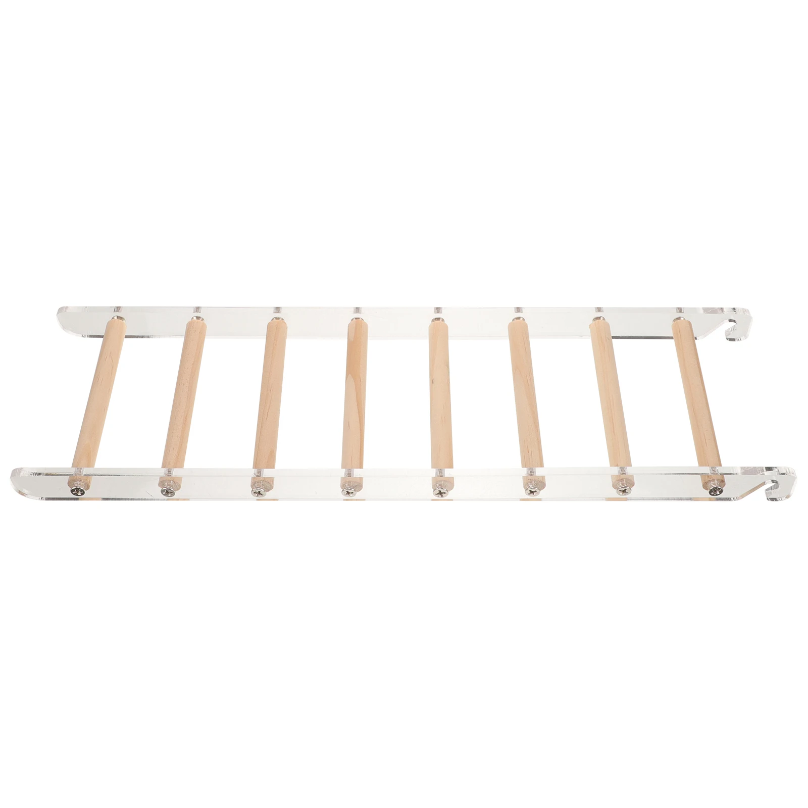 

Acrylic Ladder Parrot Climbing Bird Swings Step Chew for Cockatiels Frame