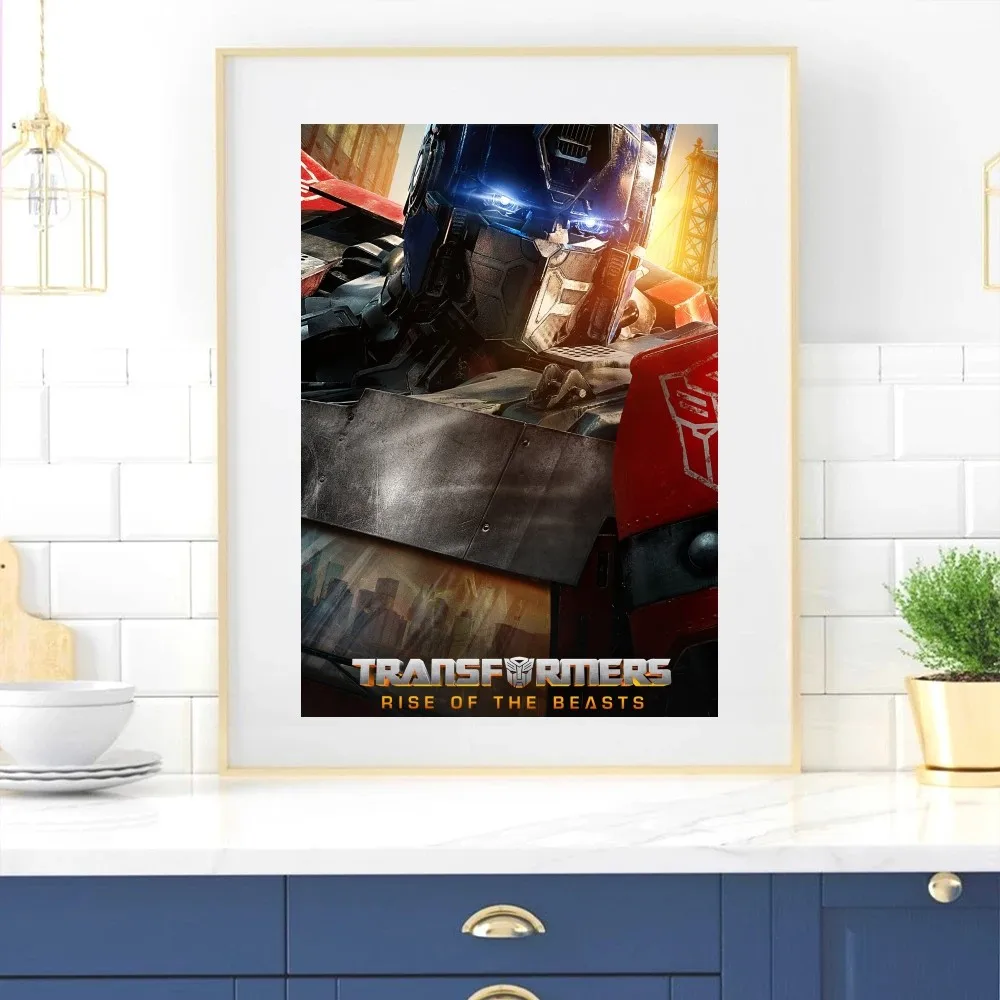 Movie T-Transformers R-Rise of the Beasts Poster Home Room Decor Livingroom Bedroom Aesthetic Art Wall Painting Stickers