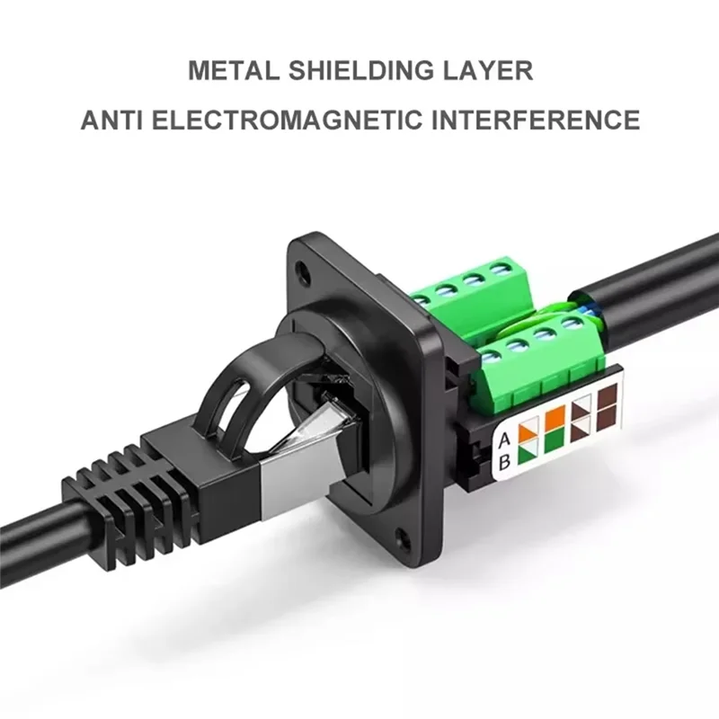 Superior RJ45 CAT5E Network Cable Scoket Rj45 Panel Installation Module Network Cable Extender Cat 5 Panel Connector