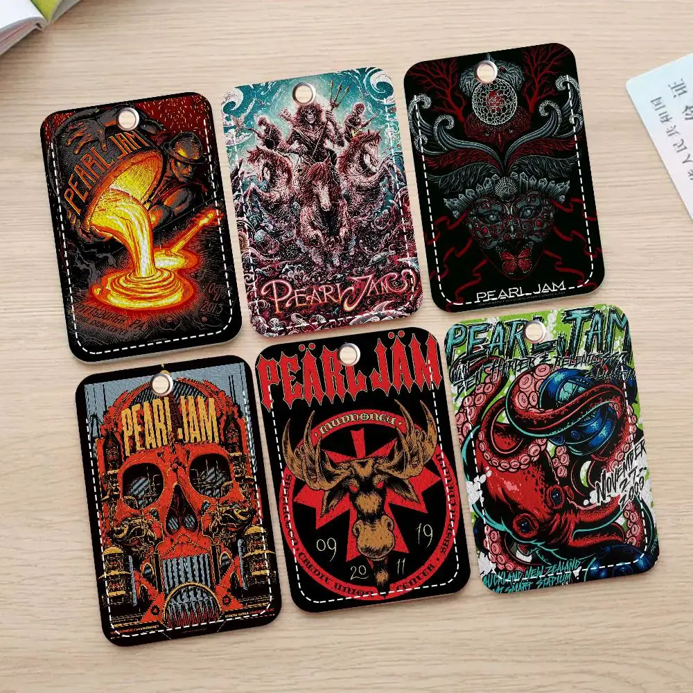 

Кожаный брелок-картхолдер P-Pearl J-Jam Band (1 шт.) для ключей, брелок для дверных замков, брелок для пропусков, чехол для ID-карт