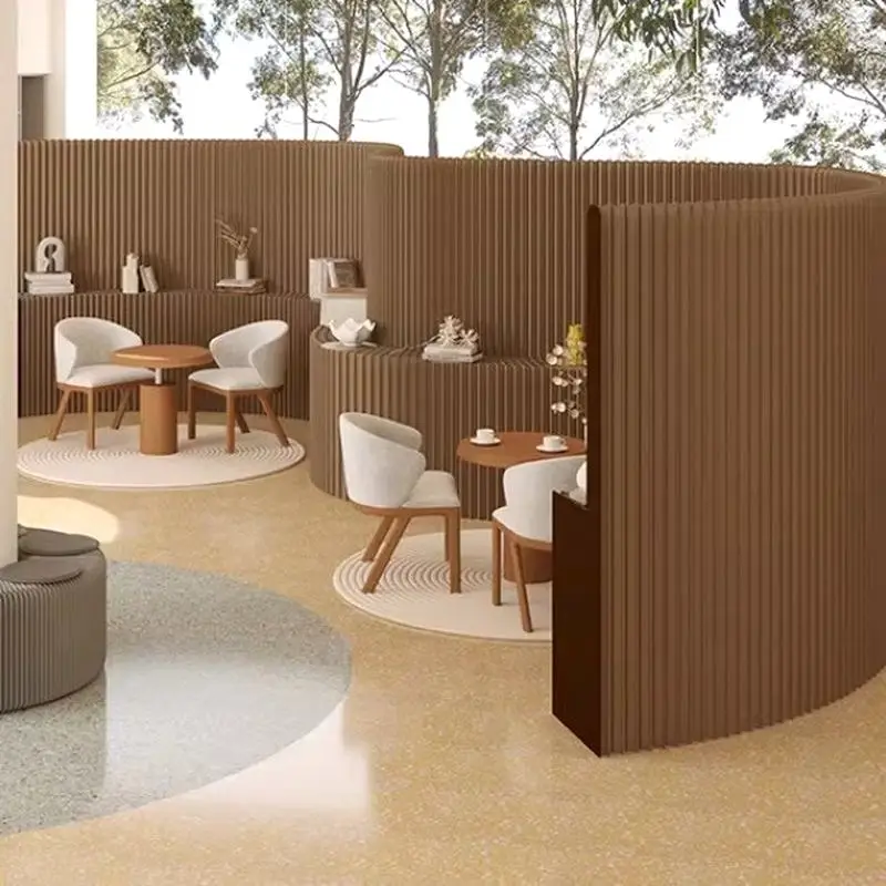 Portable Folding Room Divider Screen with Shelves Space Saving Office Partition Mobile Live Stream Background for Commercial