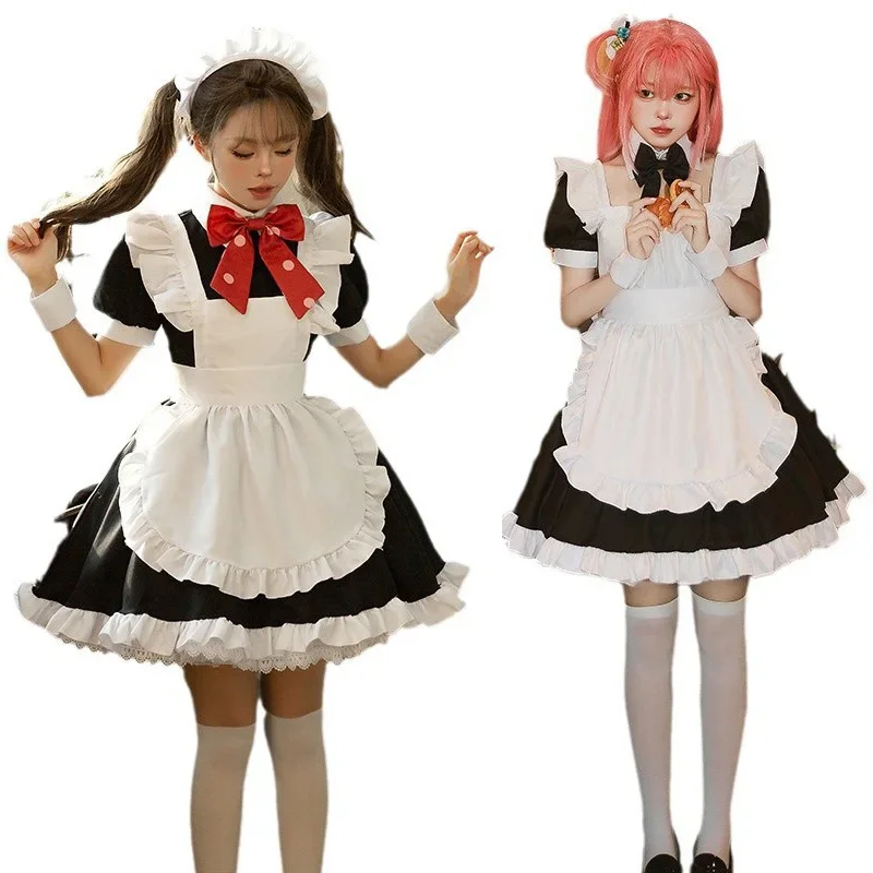 

Anime Cosplay Bocchi The Rock Gotou Hitori Maid Uniform Dress Short Sleeve Women Halloween Costumes 2025 Hot Sale