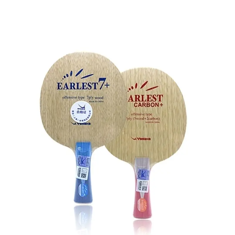 YASAKA Elite 7-layer Pure Wood and 5+2 Carbon Professional Table Tennis Racket Bottom Plate
