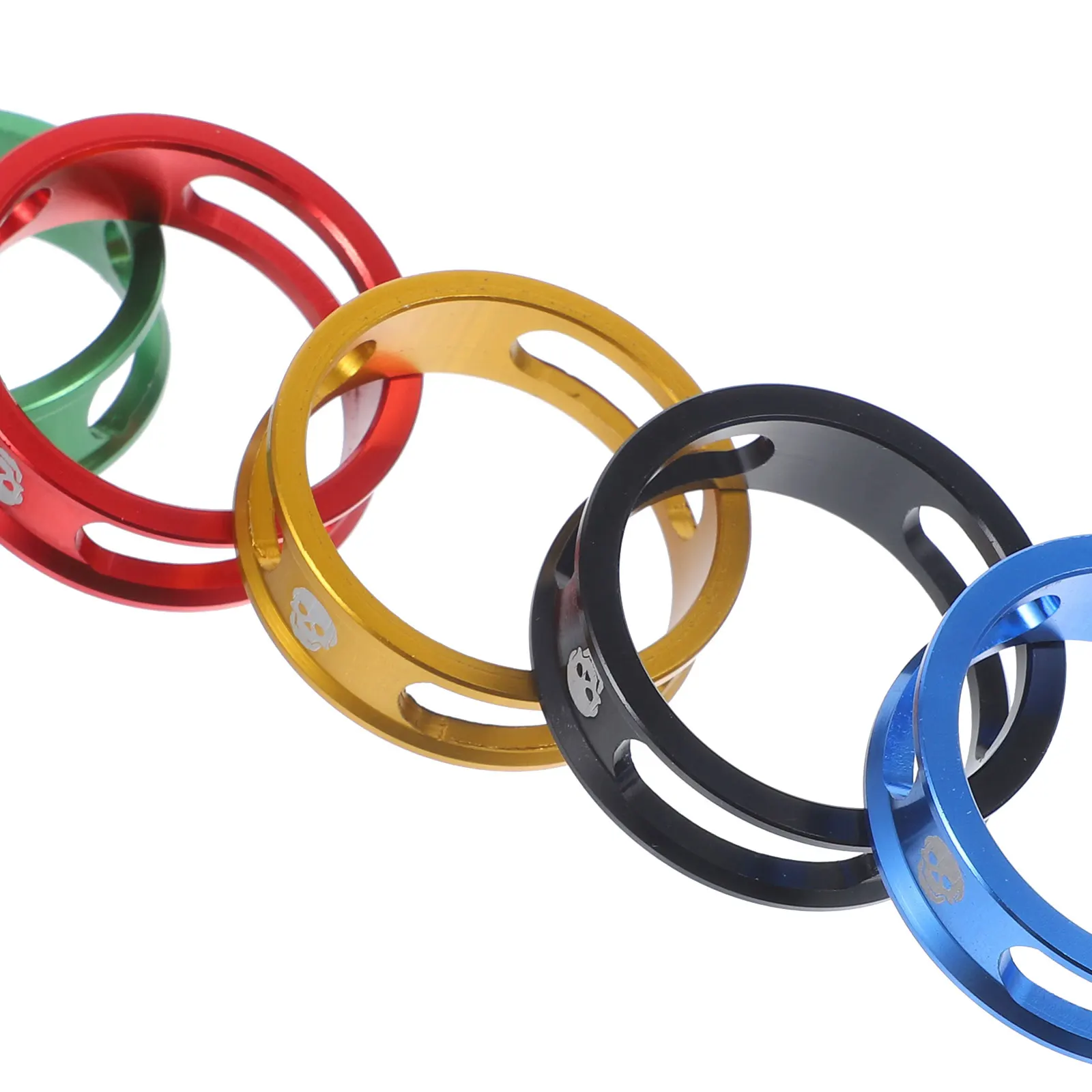

5PCS 28.6mm Bicycle Washers Aluminum Spacers Handlebar Gasket Accessories Durable Easy Install Road Bike Fork Parts