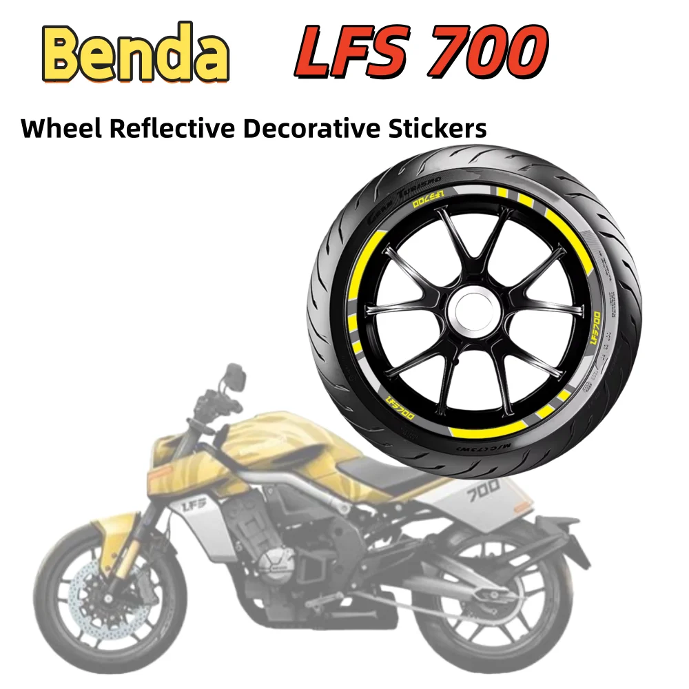 Suitable for Benda Tangdao LFS 700 modified wheel rims, reflective decorative stickers, car decals, waterproof accessories