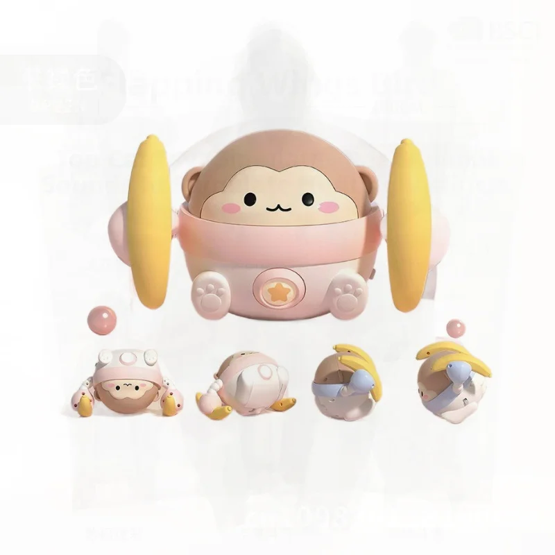 0-1세 아기 교육용 장난감 원숭이 - 머리 들어 올리기 연습 및 기어가는 법 배우기, 인터랙티브 텀블링 원숭이 장난감