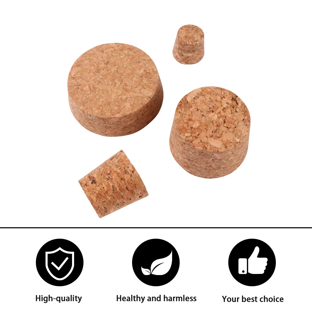 

Cork Stoppers Airtight Bottle Plugs Different Sizes Tapered Food Grade Easy Insert Removal Decanter Craft Bar Accessories