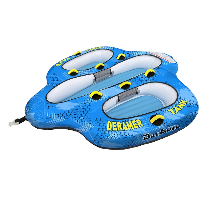 

4 PersonTowable Tube for Boating Quick and Easy Inflating and DeflatingTowing Tubes