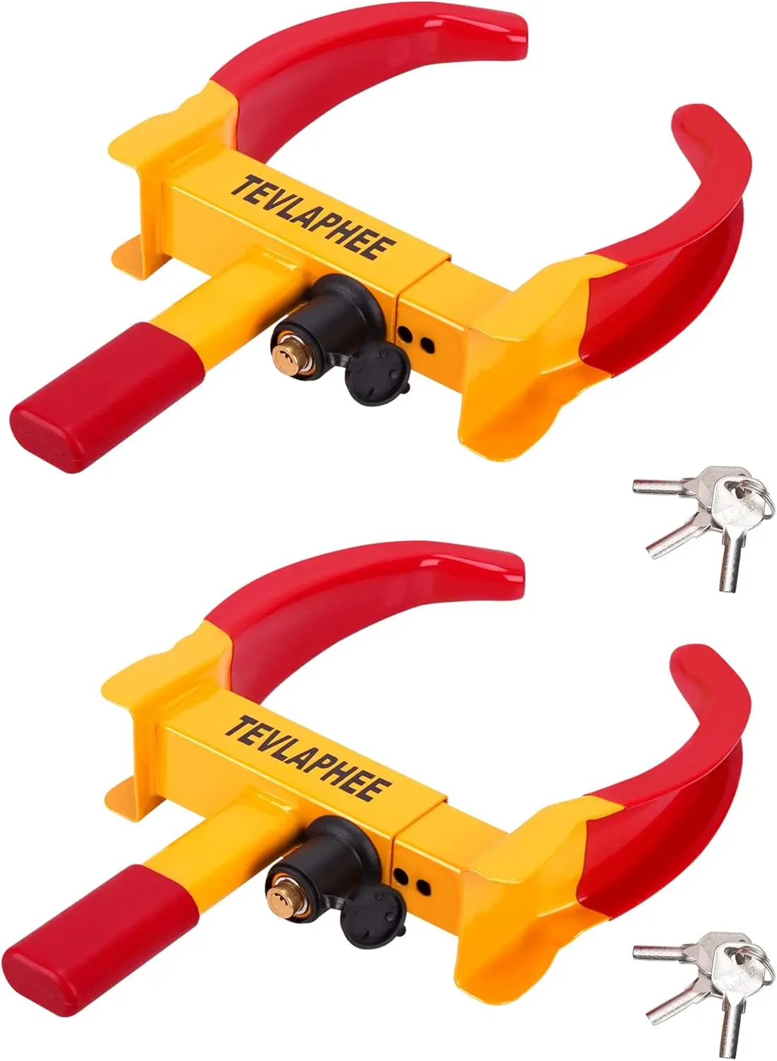 

Adjustable Anti-Theft Trailer Wheel Lock Set with 6 Keys, Fits Cars, SUVs, Boats, and Motorcycles for Enhanced Security